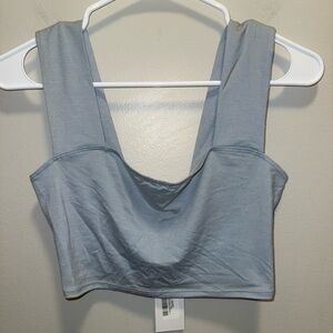 Reformation Sky Blue Cropped Tank Top